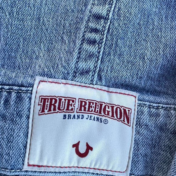 true religion light wash denim jacket - Picture 4 of 6